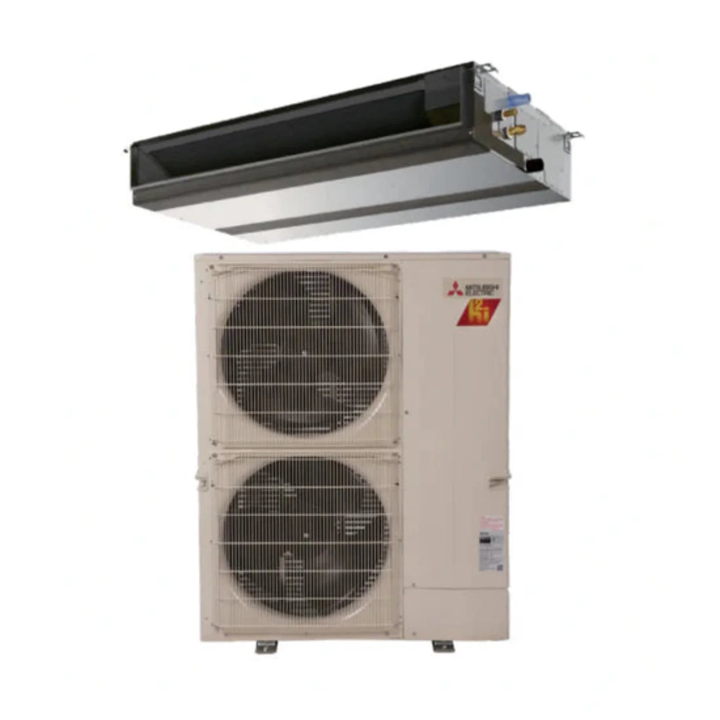 Mitsubishi 36,000 BTU Commercial Hyper-Heat Horizontal Ducted Unit - PEAD-A36AA7 &-KA36NAHZ