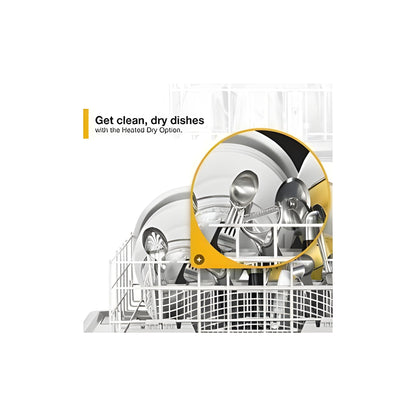 WHIRLPOOL WDF130PAHW Heavy-Duty Dishwasher with 1-Hour Wash Cycle -  WDF130PAHW