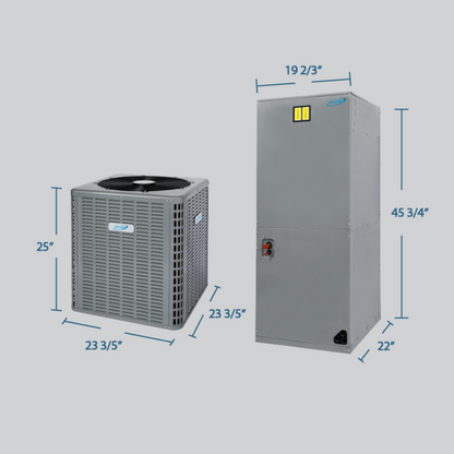 Air-Con 1.5 - 5 Ton 14.3 SEER2 Air-Con Saturn Series Heat Pump Air Conditioner System Multi Positional  - ATSEM4H4T18/ATSCV4H4T18