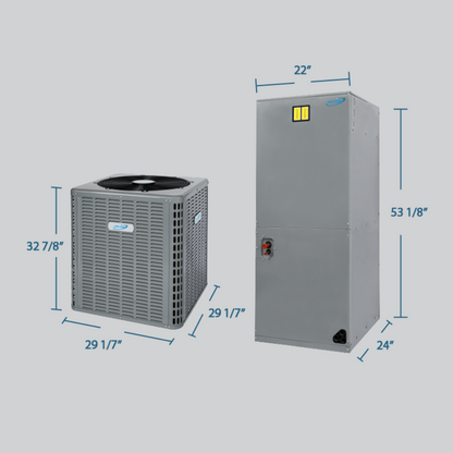 Air-Con 1.5 - 5 Ton 14.3 SEER2 Air-Con Saturn Series COOLING ONLY Air Conditioner System Multi Positional - ATSEM4H4T18/ATSCV4C4T18