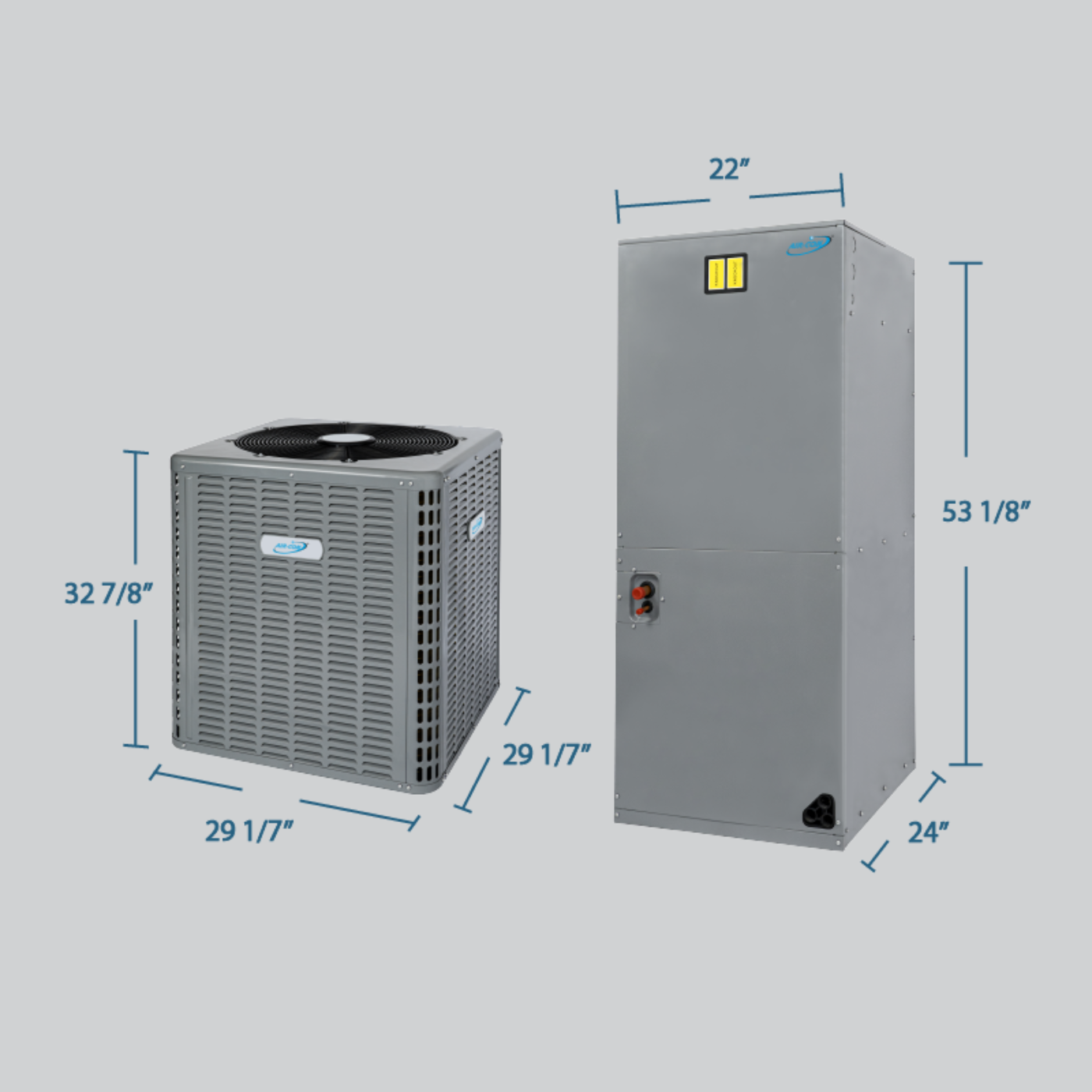 Air-Con 1.5 - 5 Ton 14.3 SEER2 Air-Con Saturn Series COOLING ONLY Air Conditioner System Multi Positional - ATSEM4H4T18/ATSCV4C4T18