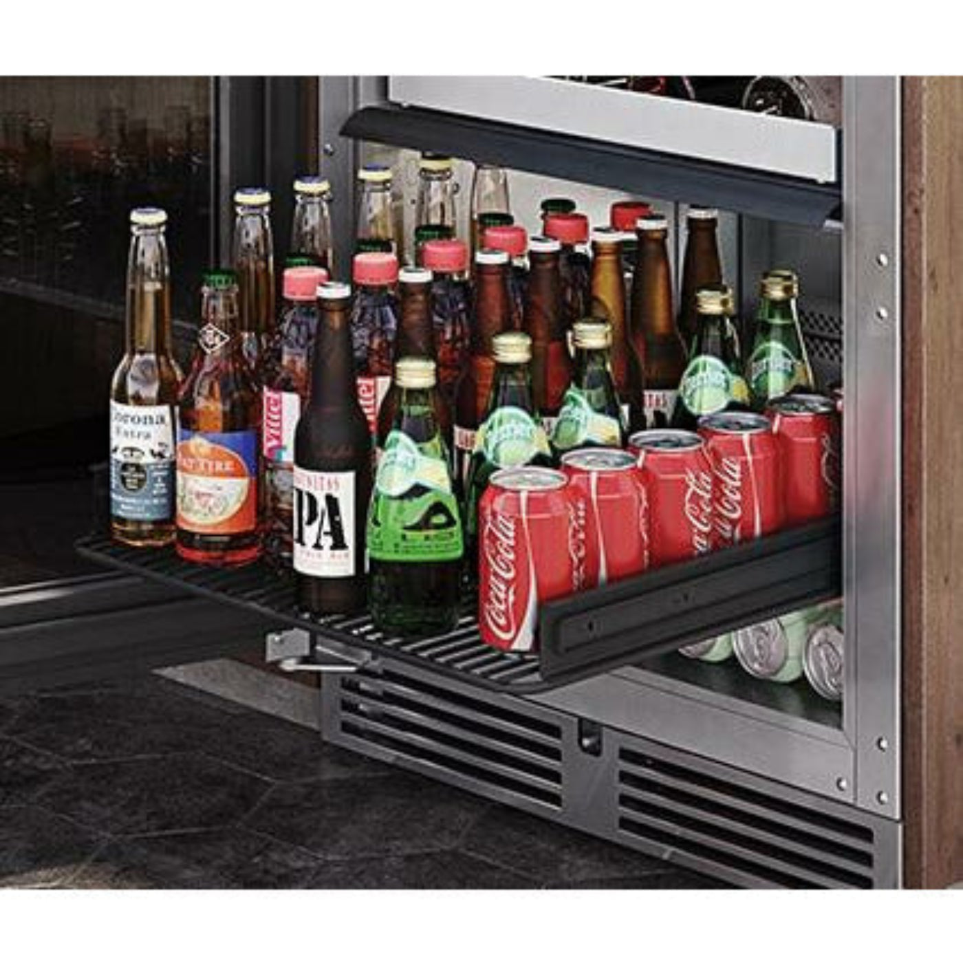 Perlick  24" Wine Reserve w/ Stainless Steel Solid Door,  ADA Compliant with 32 Bottle Capacity - HA24WB-4-1