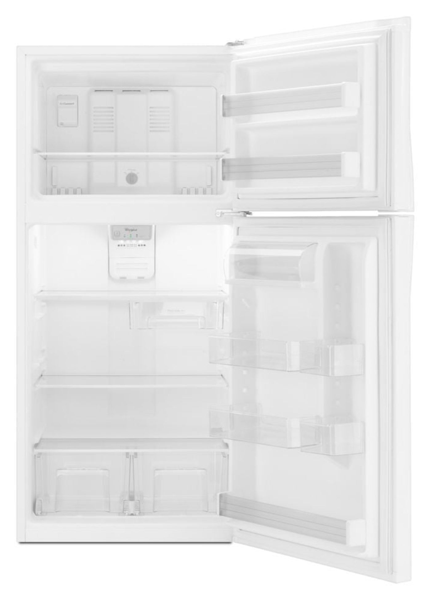 WHIRLPOOL 30-inch Wide Top Freezer Refrigerator - 19 cu. ft. - WRT549SZDW-KT