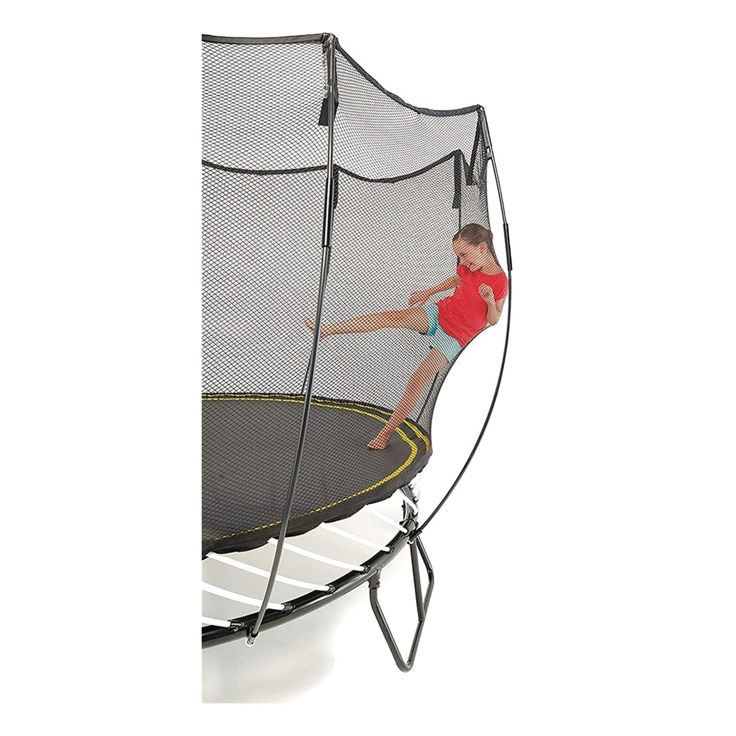 Springfree Outdoor 8 x 13 Ft Trampoline, Enclosure, Hoop Game, and Step Ladder - 215870