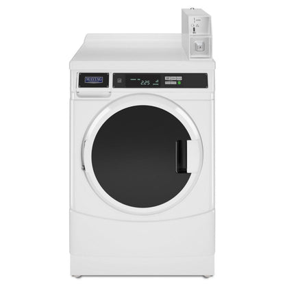 WHIRLPOOL 27" Commercial Gas Front-Load Dryer Featuring Factory-Installed Coin Drop with Coin Box White - CGD9150GW-KT