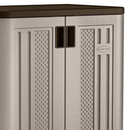 Suncast 9 Cu Ft Heavy Duty Resin Garage Base Storage Cabinet, Platinum (6 Pack) - 120281
