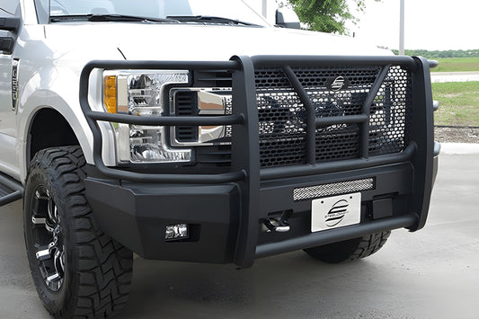 Steelcraft Elevation HD Front Bumper Ford F450/F550 Superduty 2017-2020 Supports Front Emblem Camera & Adaptive Cruise Control - 60-11380CC