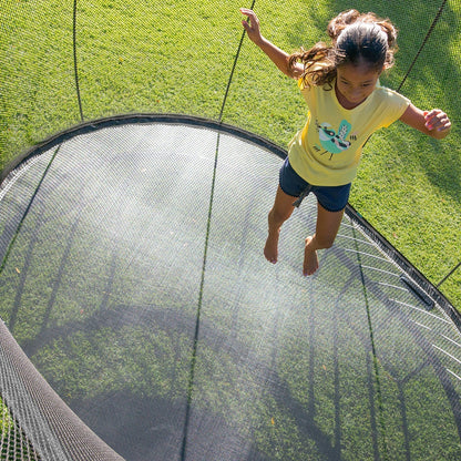 Springfree Outdoor 8 x 13 Ft Trampoline, Enclosure, Hoop Game, and Step Ladder - 215870