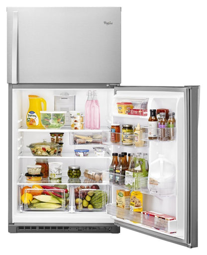 WHIRLPOOL 33-inch Wide Top Freezer Refrigerator - 21 cu. ft. - WRT541SZDM-KT