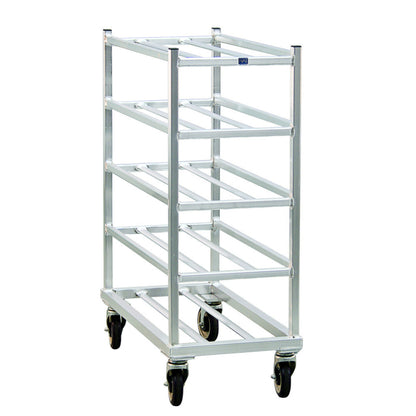 New Age 1354 Universal 16"W x 42"H x 32.5"D Mobile Platter Rack, 7-1/4" Spacing - NW1354