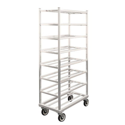 New Age 1355 Universal 16"W x 67"H x 32.5"D Mobile Platter Rack, 7-1/4" Spacing - NW1355