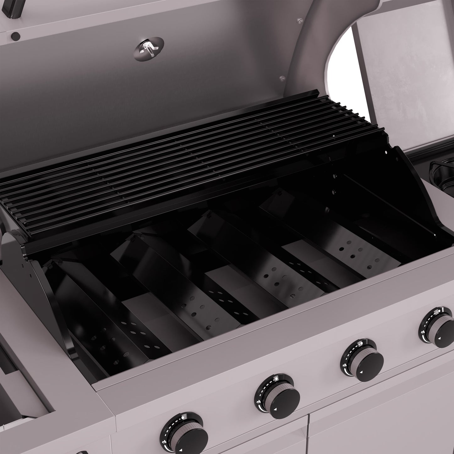 TYTUS Fresno 5-Burner LP/NG Convertible Grill in Gunmetal + Shadow Stone - TDT-021-0102