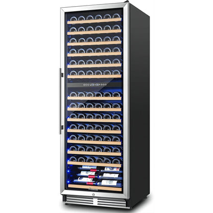AOBOSI 24 inch Wine Cooler 154 Bottles Capacity Dual Zone - YC-408B