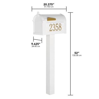 Whitehall Premium Streetside Capitol Mailbox Package -16311