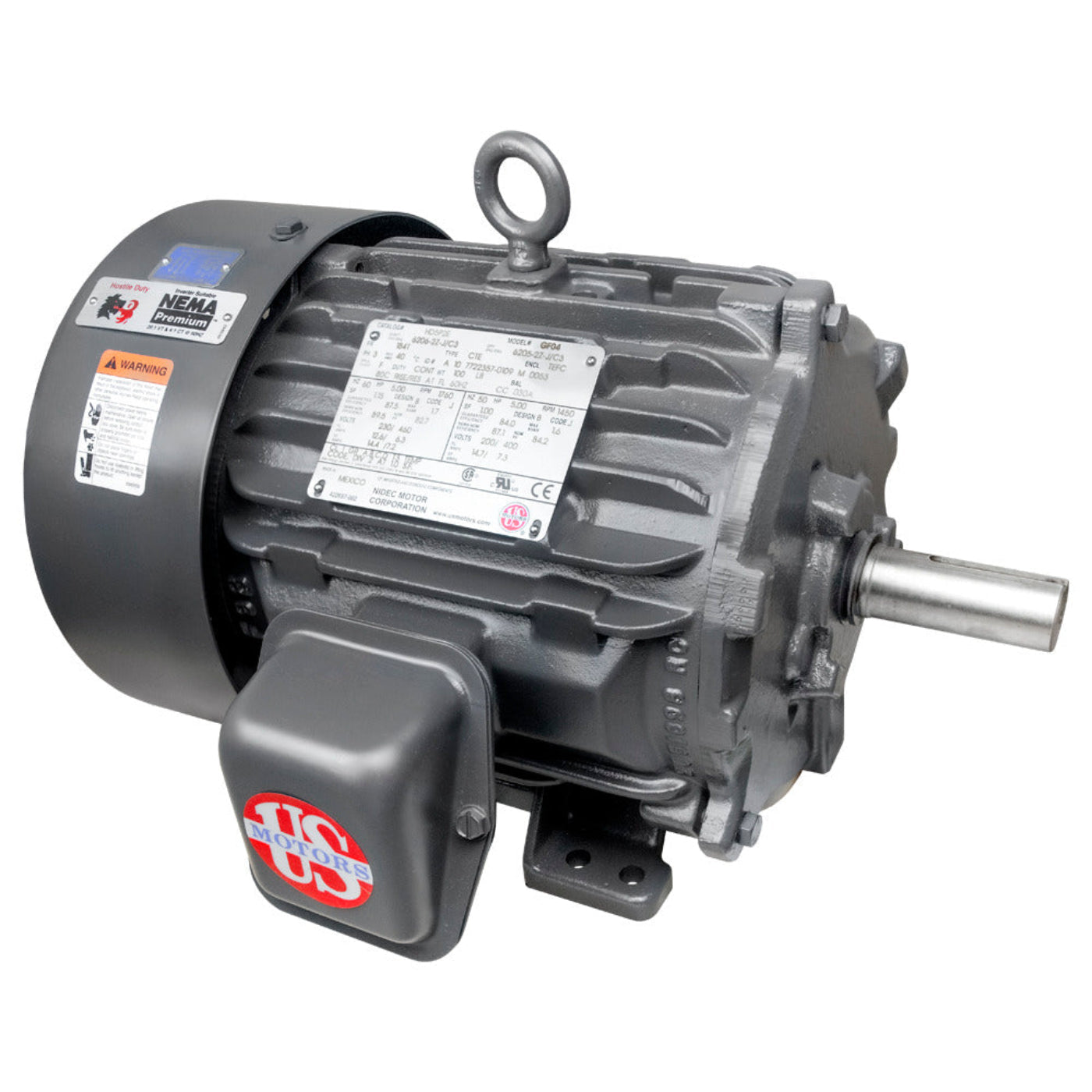 US-Nidec HD25P3E General Purpose Motor 25 HP - HD25P3E