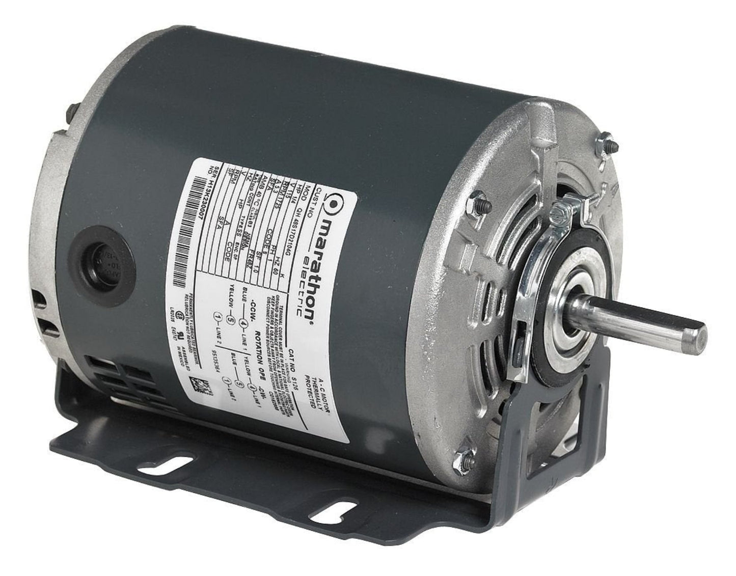 Marathon Electric M4422 General Purpose Motor, 3/4 hp, 1 Speed, 115 VAC - M4422