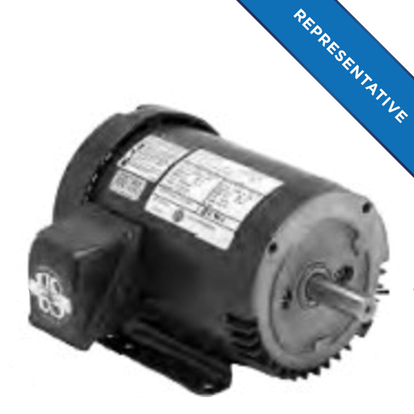 US-Nidec U12S3AC General Purpose Motor 1/2 HP 1200 RPM 208-230/460 - U12S3AC