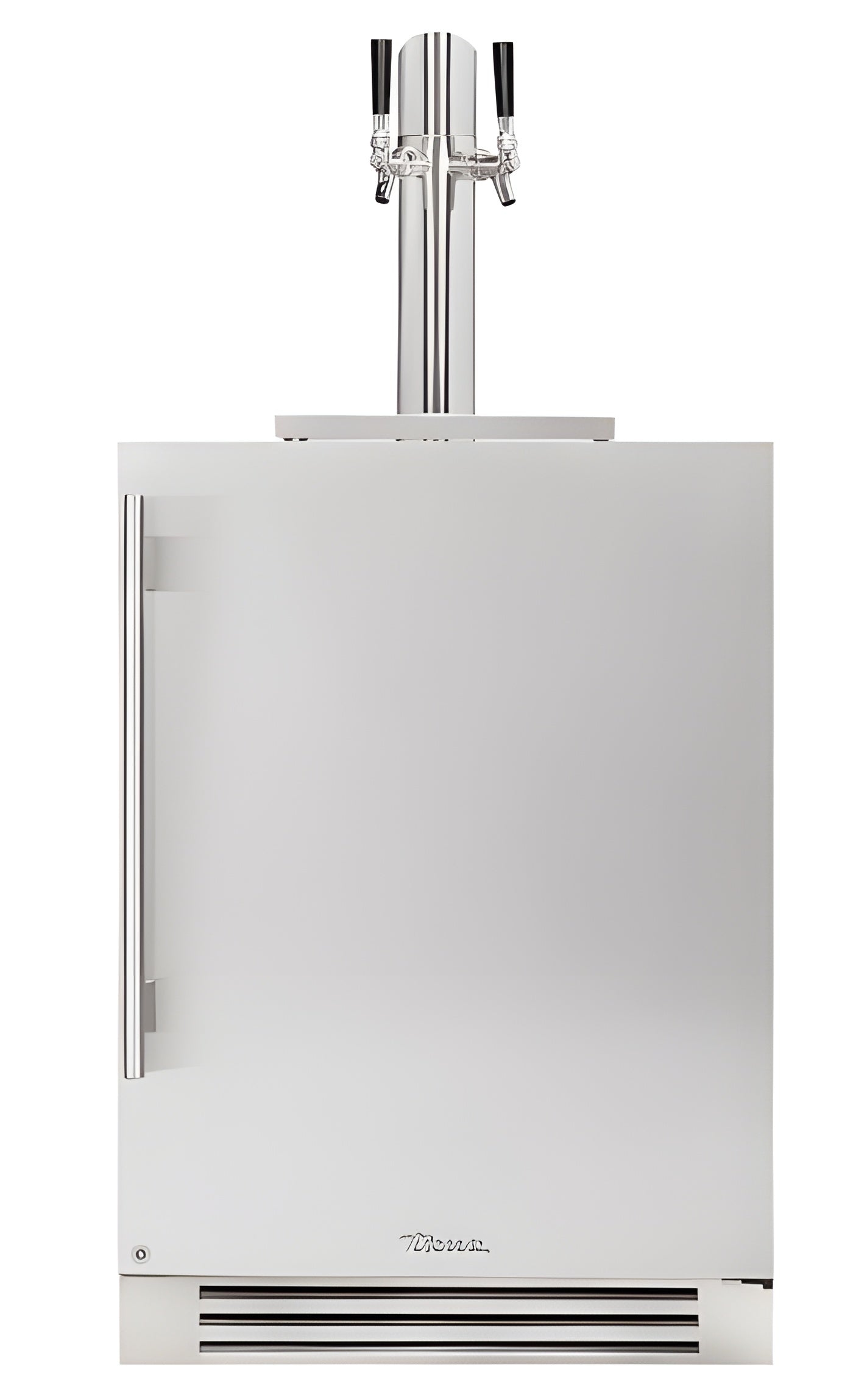 True Refrigeration: 24" Dual Tap Beverage Dispensor w/ Door Lock - TUR-24DD-L-SS-C