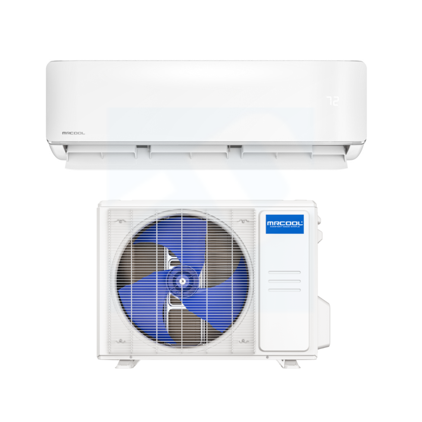 Mitsubishi Mr. Cool Advantage 24,000 BTU 18.7 SEER2 Wall Mounted Heat Pump System (230V) - R454B - A24HPWMAH230DO/A24HPC230DO