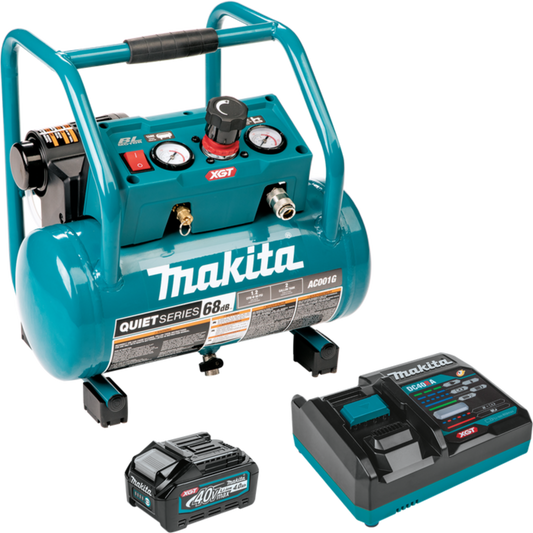 Makita 40V max XGT Brushless Cordless 2 Gallon Quiet Series Compressor Kit  - AC001GM1