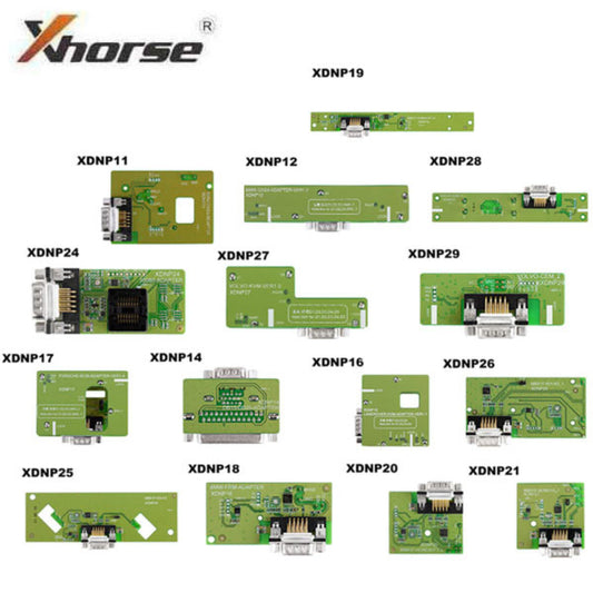 Xhorse - Solder-Free Adapters for Mini PROG & Key Tool PLUS Tablet - BMW - Land Rover - XHS-ADPSETPorsche - Volvo - XHS-ADPSET