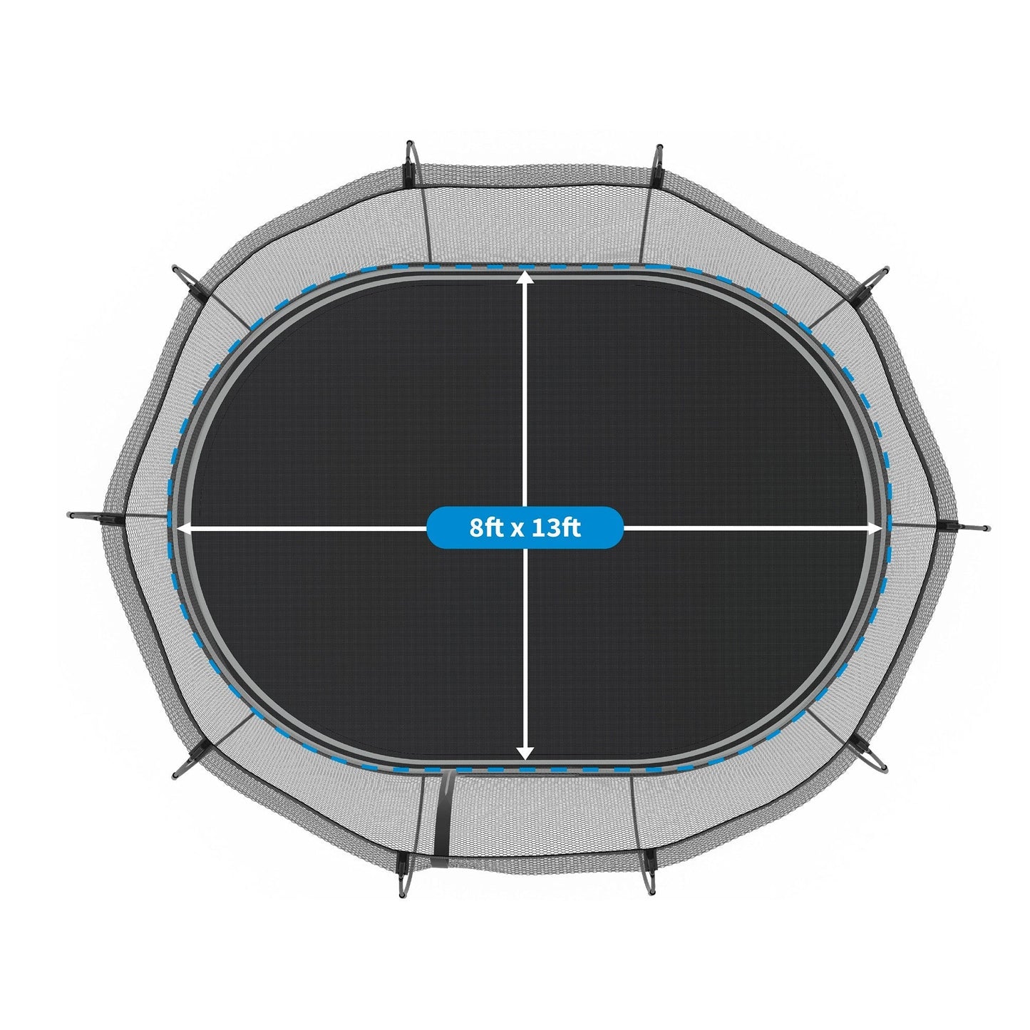 Springfree Trampoline Kids Outdoor Large Oval 8 x 13' Trampoline with Enclosure - 212963
