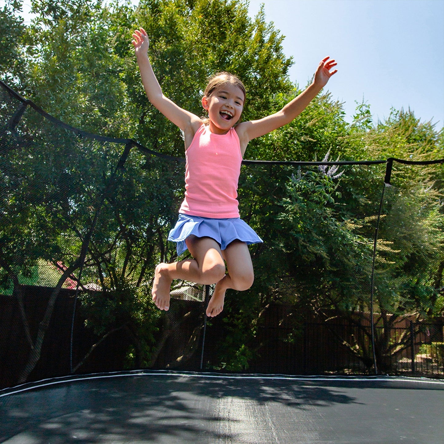 Springfree Trampoline Kids Outdoor Jumbo Square 13 Ft Trampoline with Enclosure - 212965