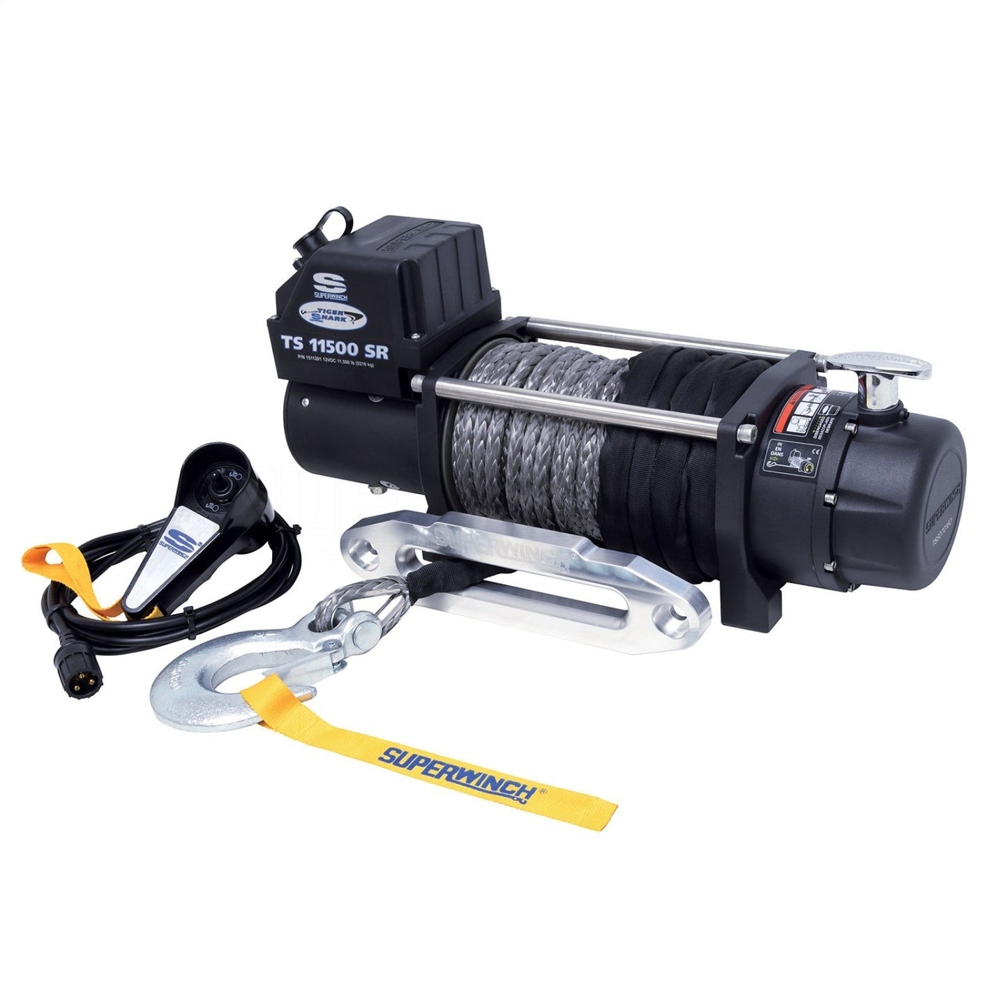 Superwinch Tiger Shark 11500SR Synthetic Rope Winch - 1511201