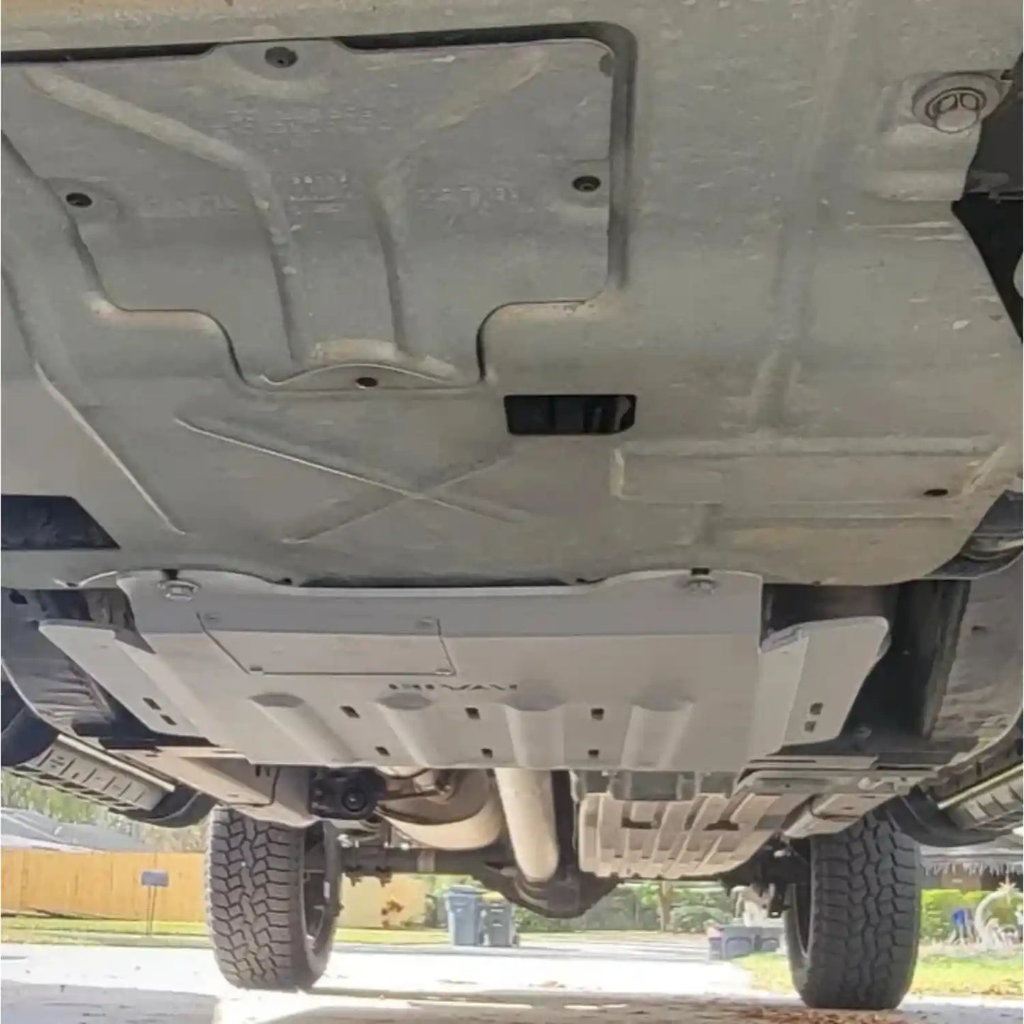 RIVAL Aluminum Transmission Catalytic Converter Skid Plate Ford F-150 EcoBoost V8 except PowerBoost - 2333.1857.2.6