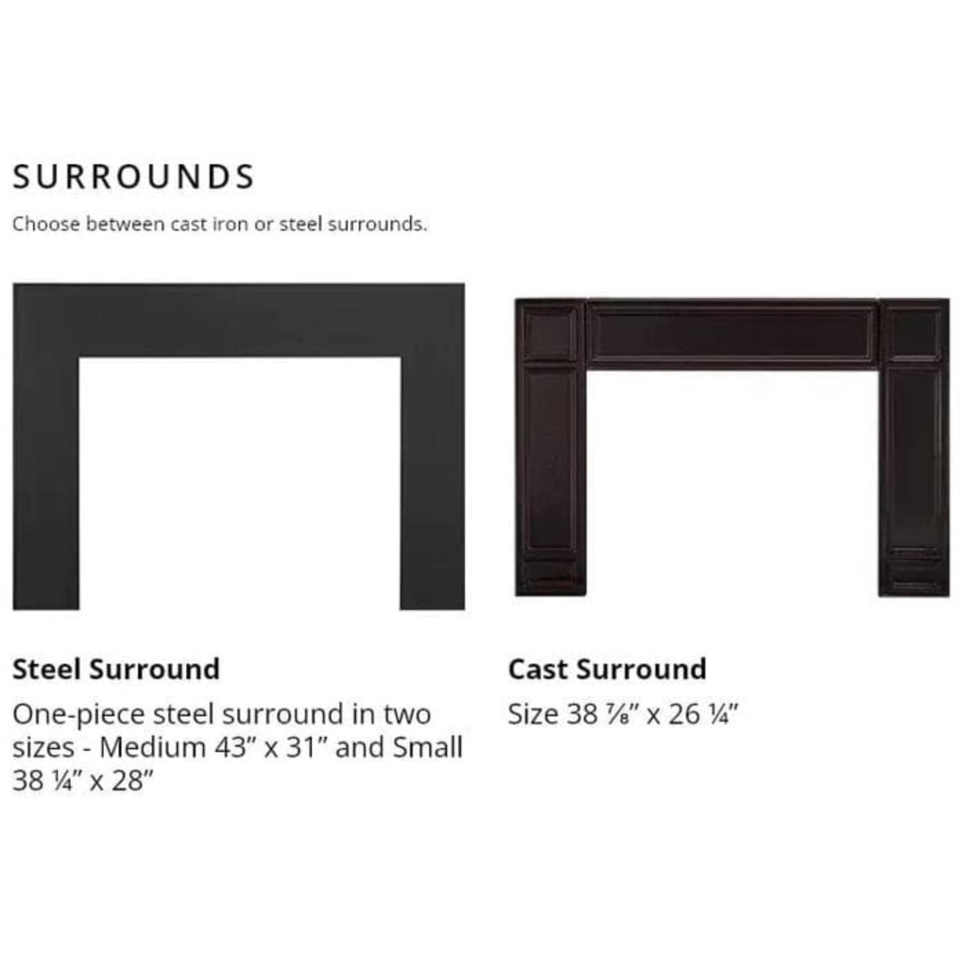 Vermont Castings Gifford Cast Iron Wood Burning Fireplace Insert - GIFFORD-CB