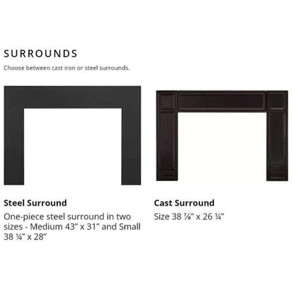 Vermont Castings Gifford Cast Iron Wood Burning Fireplace Insert - GIFFORD-CB