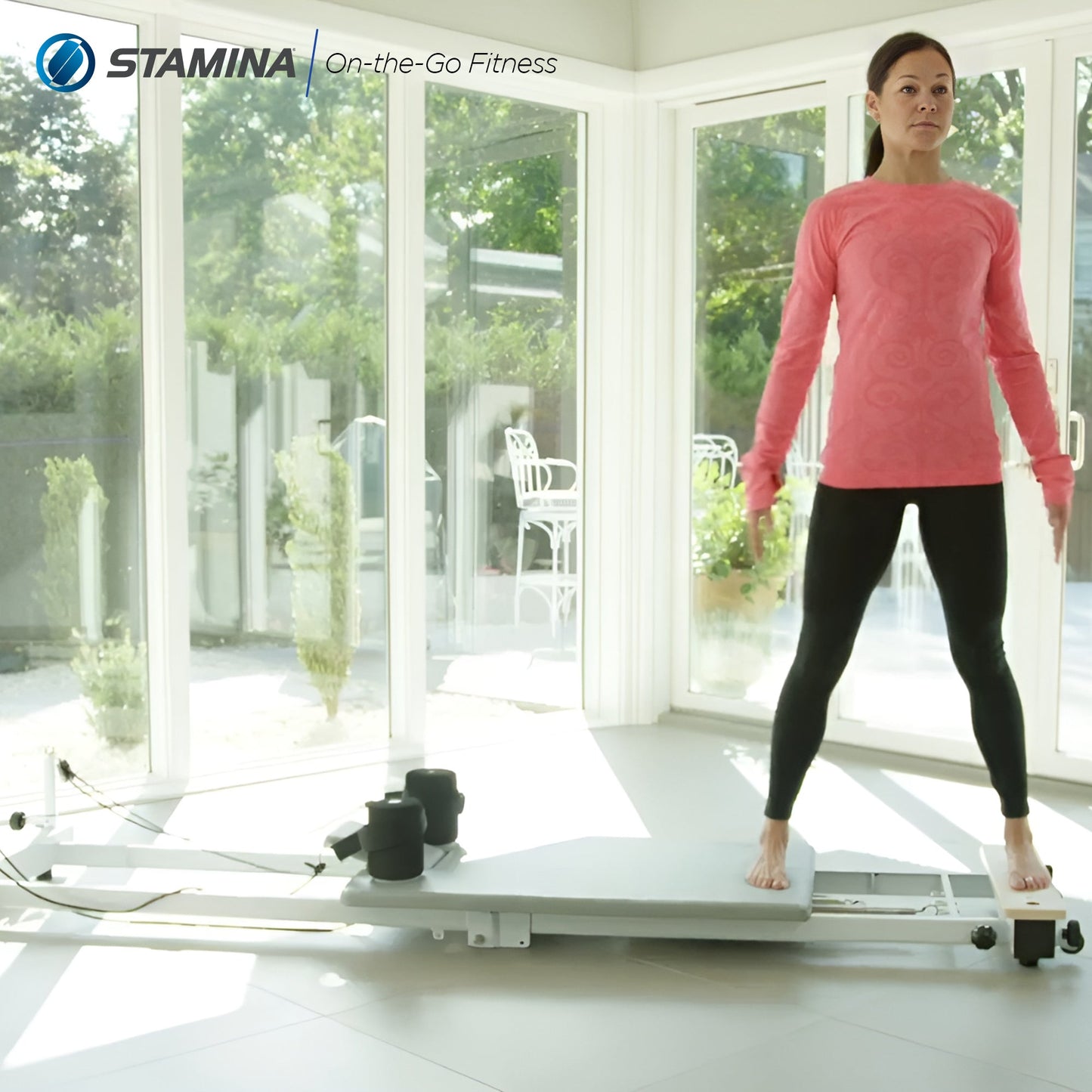 Stamina AeroPilates Precision Series Reformer Resistance Pilates Workout Board - 249426