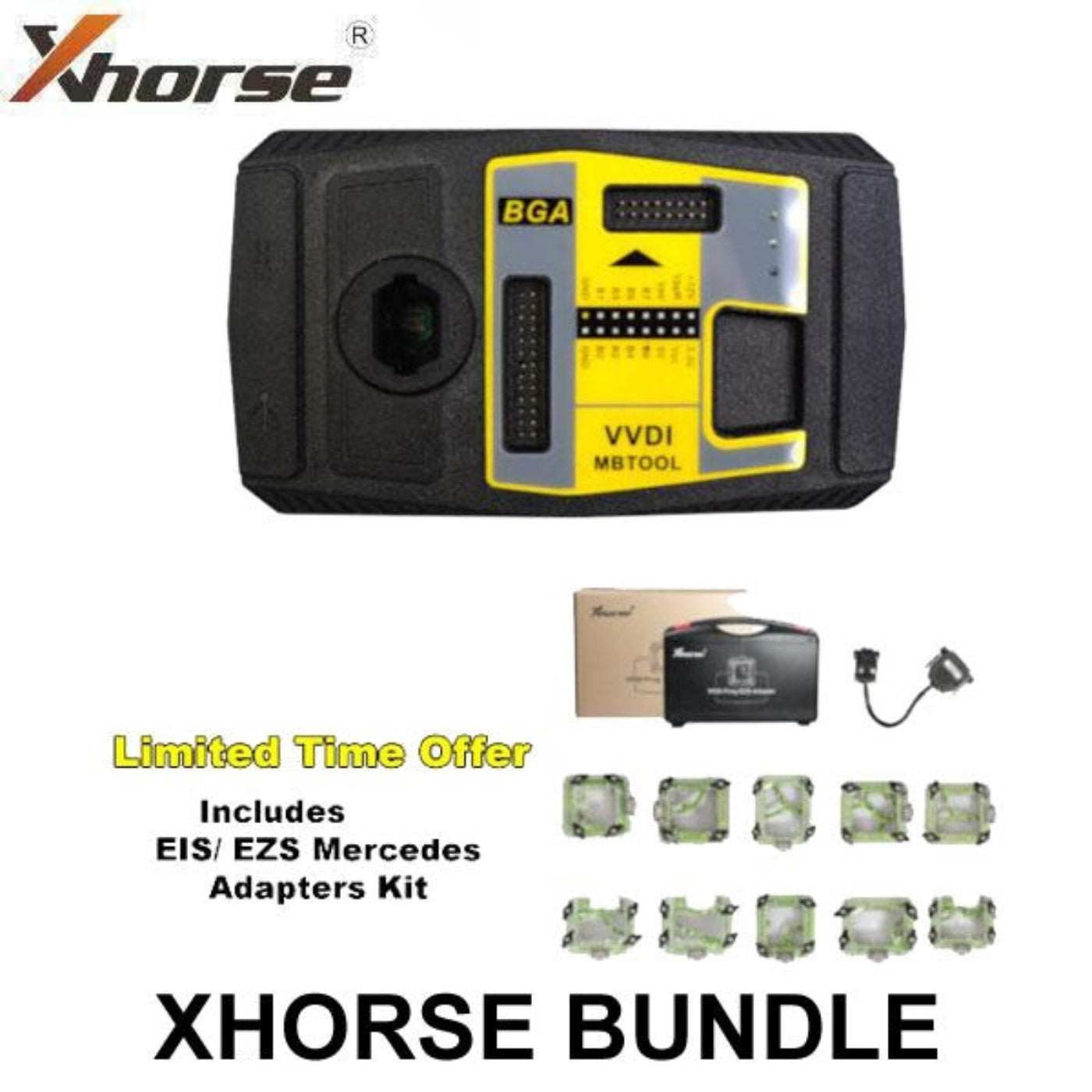 Xhorse VVDI MB Machine BGA Mercedes Key Programmer & EIS / EZS 10 Adapter Set (EZS BUNDLE) - XHS-VVDI-MB-ADAPTER-SET-SPECIAL