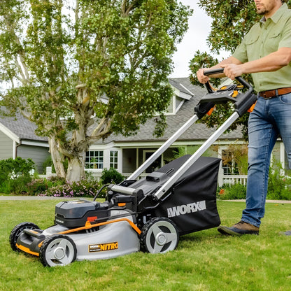 Worx WG753 Cordless 40V Nitro Self-Propelled 21" Lawn Mower - WG753