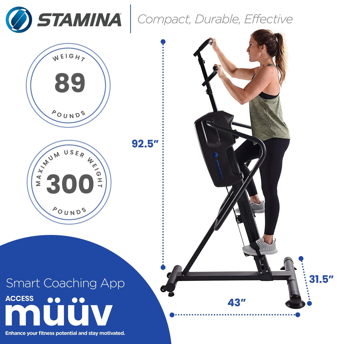 Stamina Products Cardio Climber Home Workout Fitness Exercise Machine (Used) - 289735