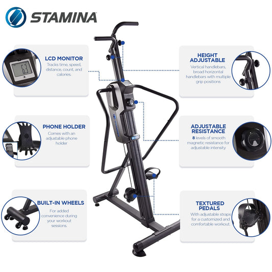 Stamina Products Cardio Climber Home Workout Fitness Exercise Machine (Used) - 289735