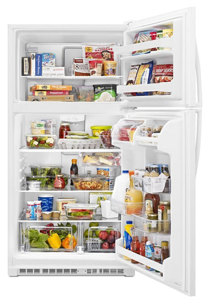 WHIRLPOOL 33-inch Wide Top Freezer Refrigerator - 20 cu. ft. - WRT311FZDW-KT