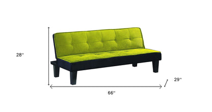 Modway Furniture 66" Elegant Green Fabric Sofa with Sleek Black Legs – Perfect for Modern Living Room Décor! - 285671-HOMEROOTS
