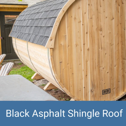 Dundalk LeisureCraft Canadian Timber Serenity 3-4 Person Barrel Sauna CTC2245W - CTC2245W-NH