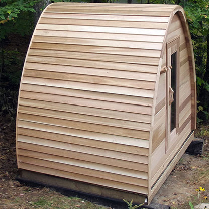 Dundalk LeisureCraft Clear Cedar Mini POD 2-4 Person Sauna - DLMINIPOD6KW