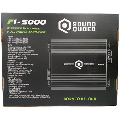 SoundQubed 5000 Watts F1-5000 Full Bridge Mono Block Amplifier - SQ-F1-5000
