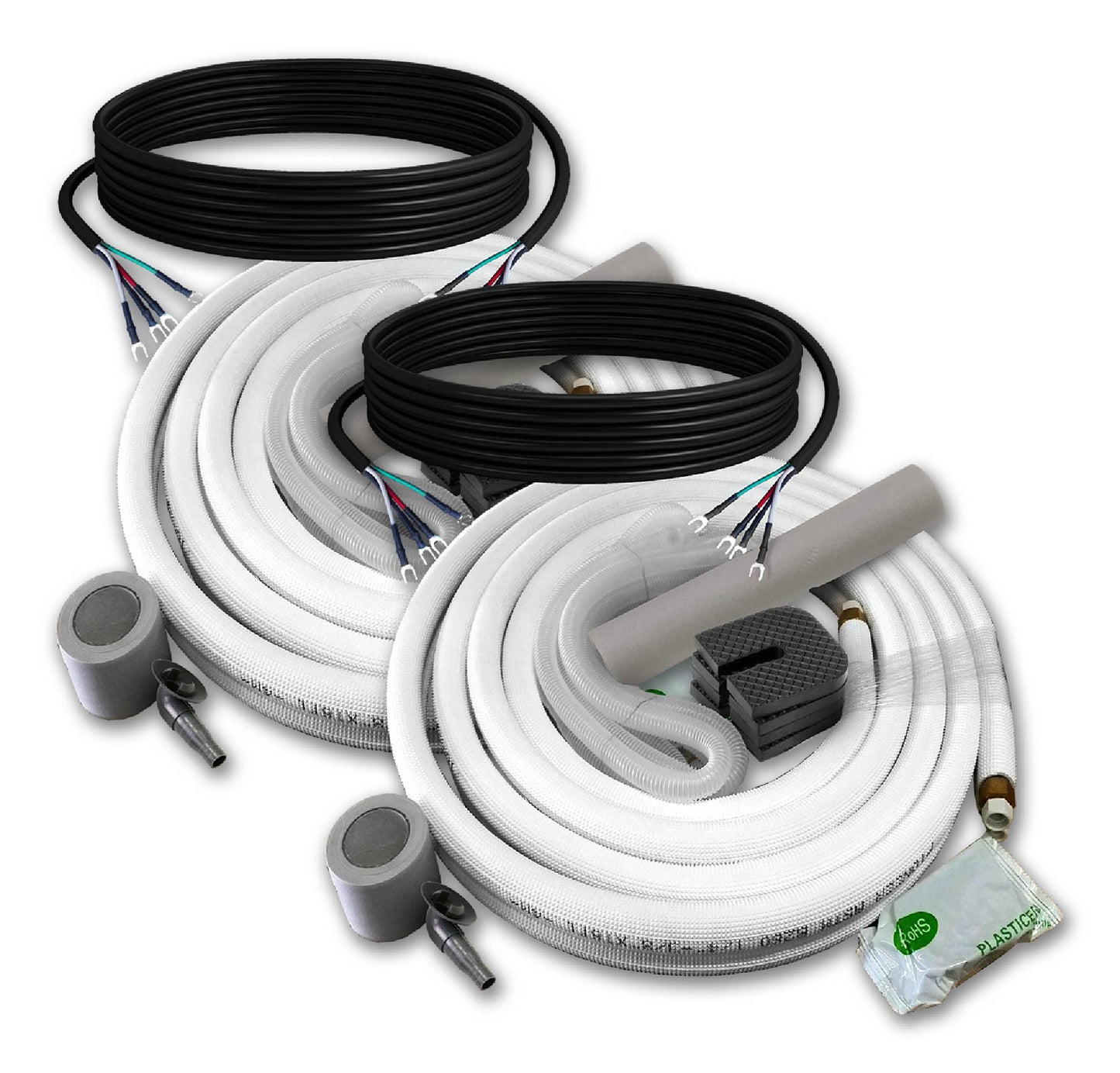 Pioneer Dual Split 36000 BTU 3-Ton Quantum Ultra Wi-Fi 22.5 SEER2 Energy-Star Multi (2) Zone Wall Mount Air Conditioner Heat Pump 230-Volt - WYT040GLSI24M4-18W-18W