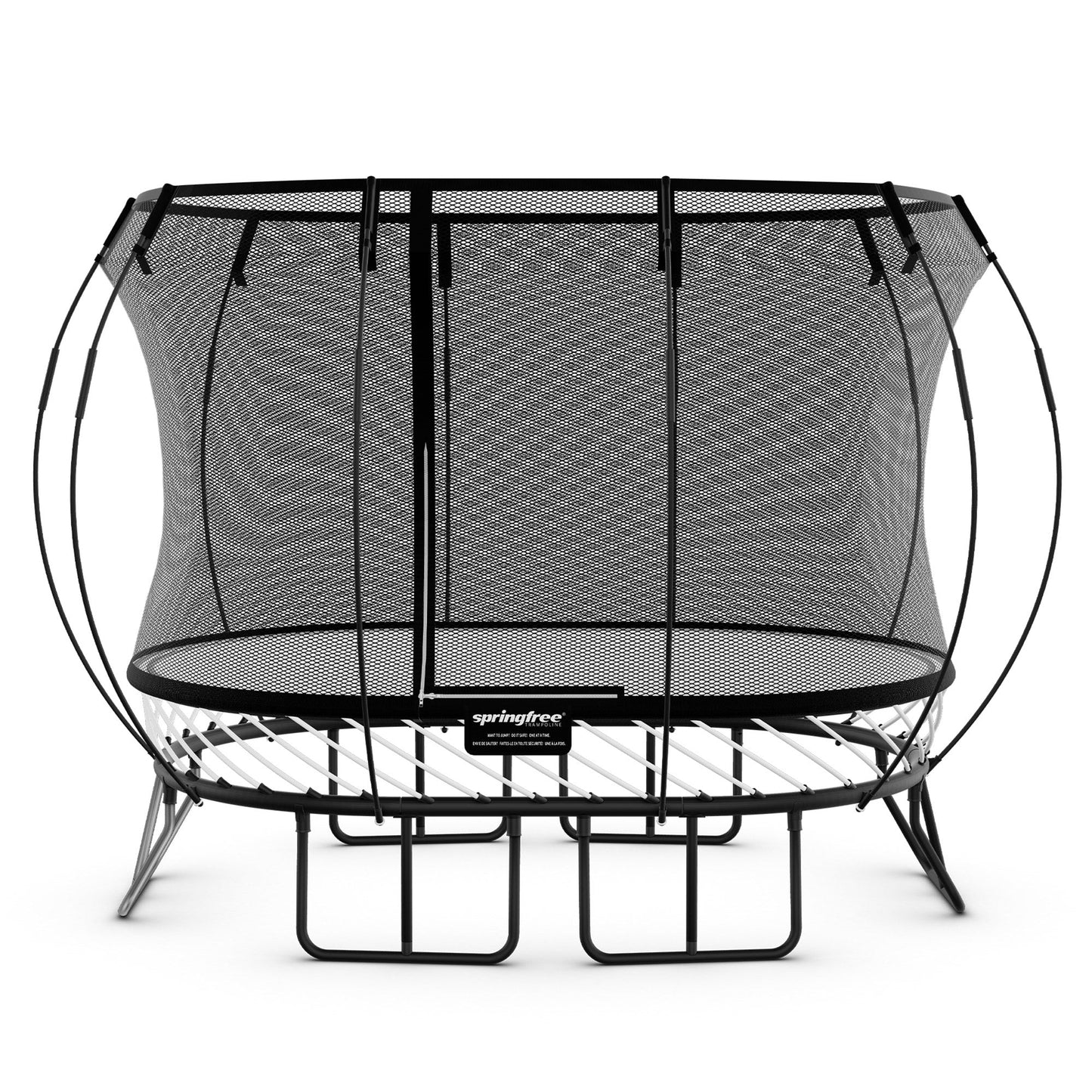 Springfree 6' x 9' Oval Outdoor Backyard Trampoline with FlexiNet and Soft Edge - 318740