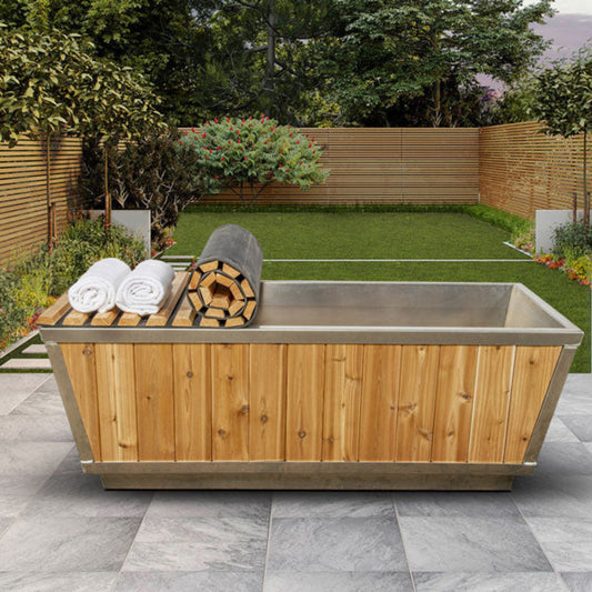 Dundalk LeisureCraft The Glacier Cold Plunge Tub - Knotty Red Cedar - DLKNOTTYGLACIER-NOTUB