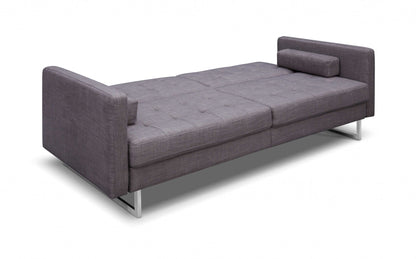 Modway Furniture 80" Gray Fabric Sofa with Sleek Silver Legs - Stylish Comfort for Your Modern Living Space! - 372115-HOMEROOTS