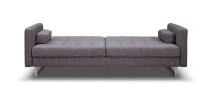 Modway Furniture 80" Gray Fabric Sofa with Sleek Silver Legs - Stylish Comfort for Your Modern Living Space! - 372115-HOMEROOTS