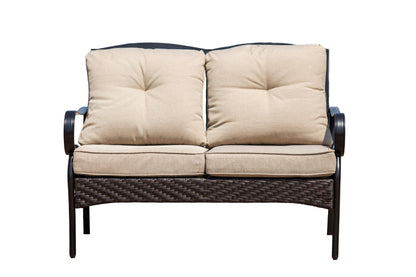 Modway Furniture 48" Luxurious Beige Polyester Sofa with Black Legs – Stylish, Durable, and Perfect for Any Space! - 374052-HOMEROOTS