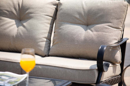 Modway Furniture 48" Luxurious Beige Polyester Sofa with Black Legs – Stylish, Durable, and Perfect for Any Space! - 374052-HOMEROOTS