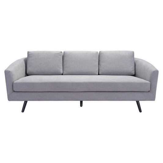 Modway Furniture 79" Gray Polyester Sofa with Stylish Black Legs - Luxurious Comfort & Contemporary Design for Any Room - 396462-HOMEROOTS