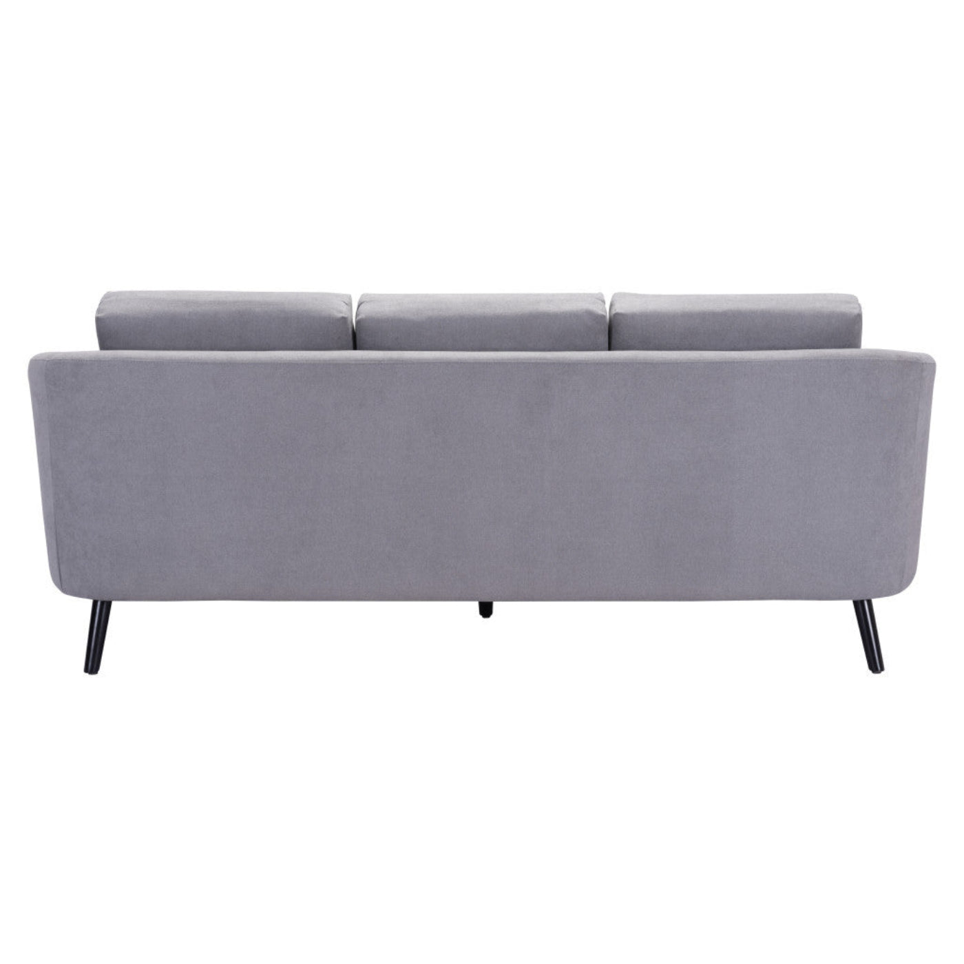 Modway Furniture 79" Gray Polyester Sofa with Stylish Black Legs - Luxurious Comfort & Contemporary Design for Any Room - 396462-HOMEROOTS